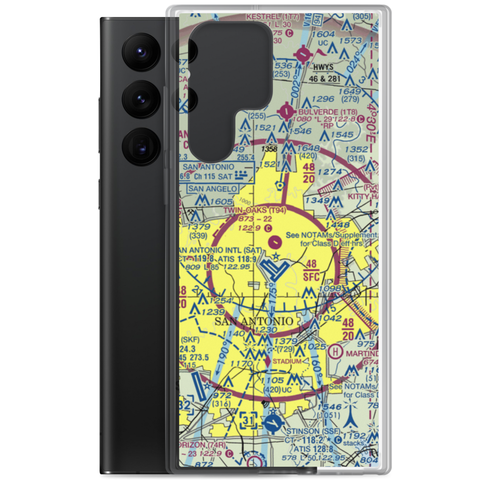 Twin-Oaks Airport (T94) VFR Sectional Samsung Case Samsung Galaxy S22 Ultra model shown
