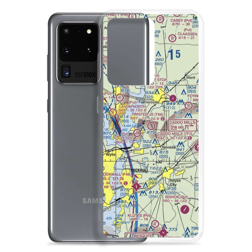 Twisted JS Airport (TX6) VFR Sectional Samsung Case Samsung Galaxy S20 Ultra model shown