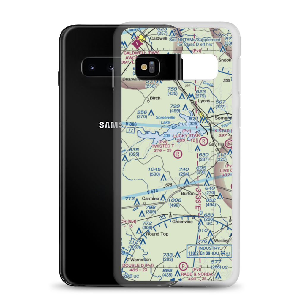 Twisted T Field (TA42) VFR Sectional Samsung Case Samsung Galaxy S10 model shown