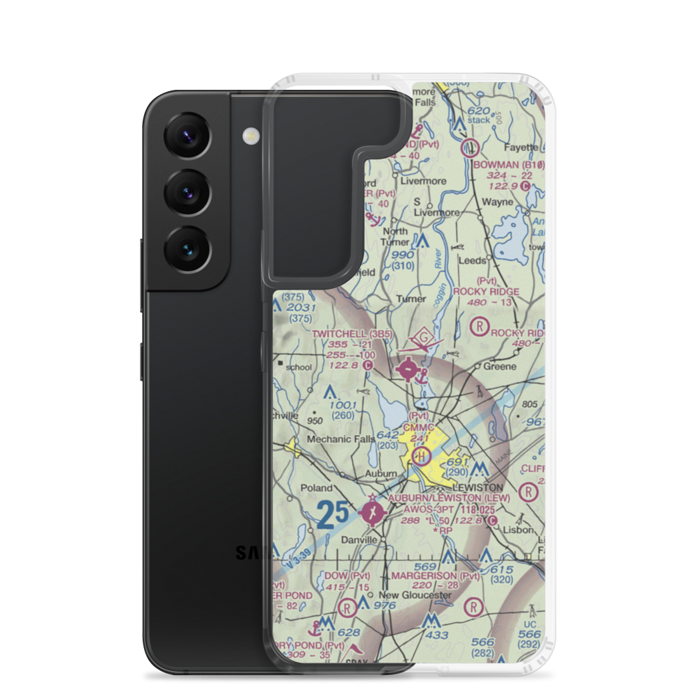 Twitchell Airport (3B5) VFR Sectional Samsung Case Samsung Galaxy S22 model shown