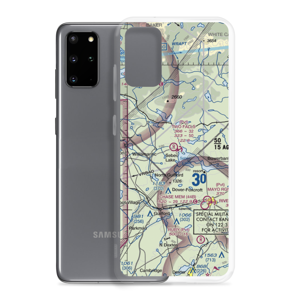 Two Falls Airport (ME79) VFR Sectional Samsung Case Samsung Galaxy S20 Plus model shown