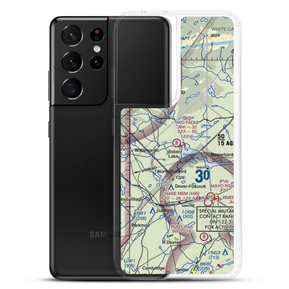 Two Falls Airport (ME79) VFR Sectional Samsung Case Samsung Galaxy S21 Ultra model shown