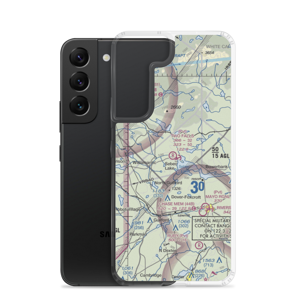Two Falls Airport (ME79) VFR Sectional Samsung Case Samsung Galaxy S22 model shown