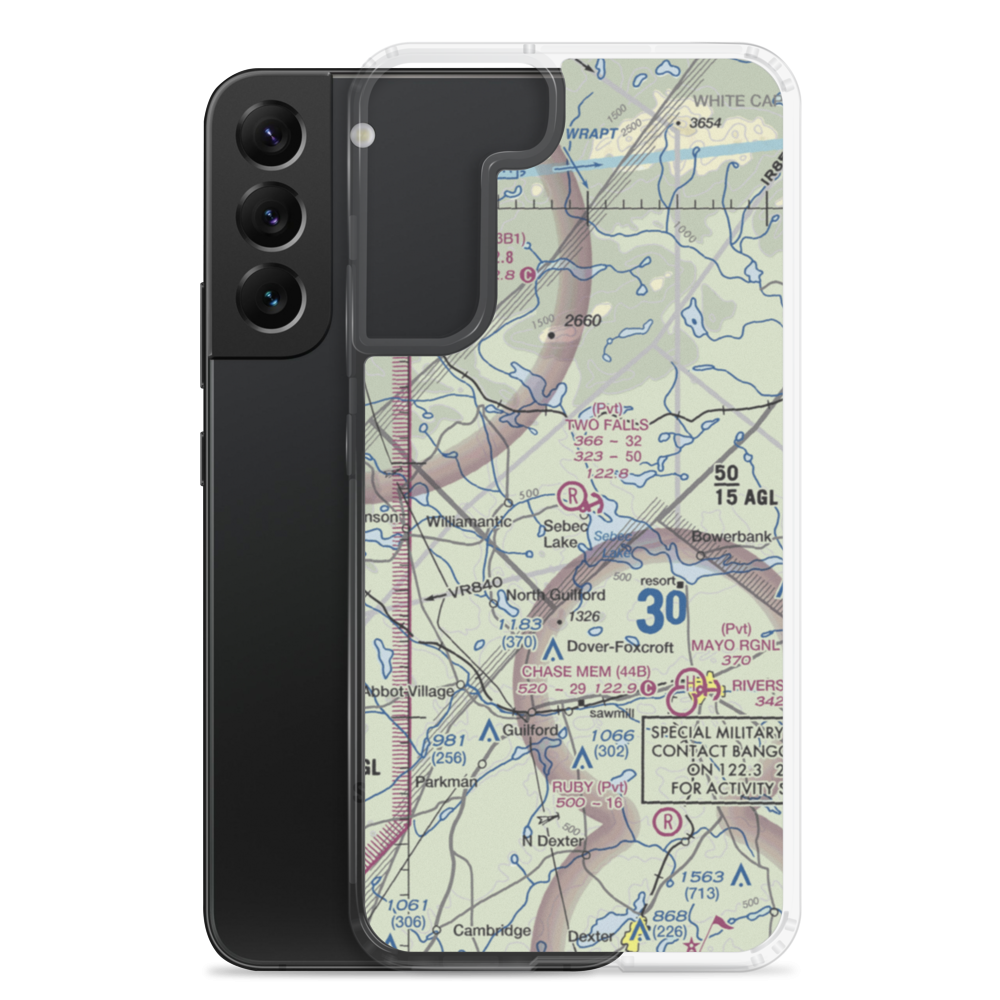 Two Falls Airport (ME79) VFR Sectional Samsung Case Samsung Galaxy S22 Plus model shown
