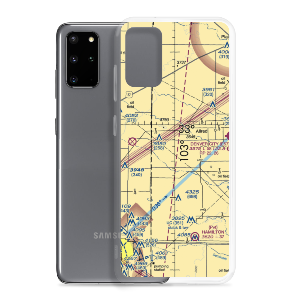Two Leggs Airport (1TA5) VFR Sectional Samsung Case Samsung Galaxy S20 Plus model shown
