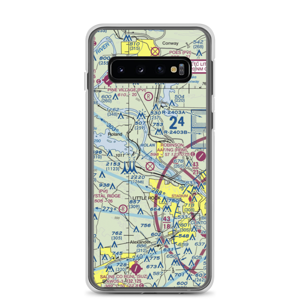 Two Rivers Airport (6AR6) VFR Sectional Samsung Case Samsung Galaxy S10 model shown