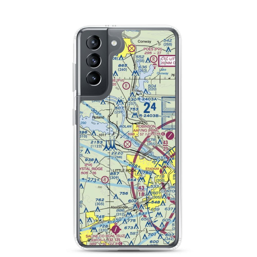 Two Rivers Airport (6AR6) VFR Sectional Samsung Case Samsung Galaxy S21 model shown