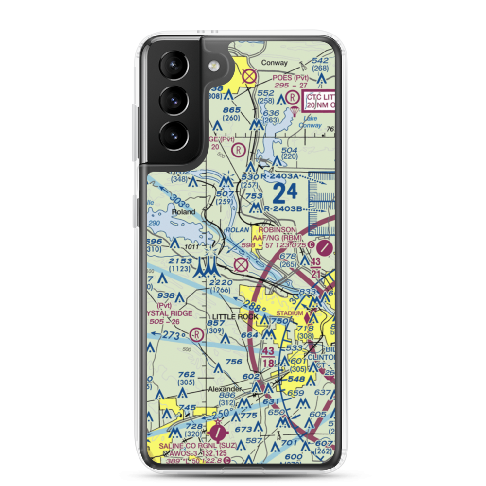 Two Rivers Airport (6AR6) VFR Sectional Samsung Case Samsung Galaxy S21 Plus model shown