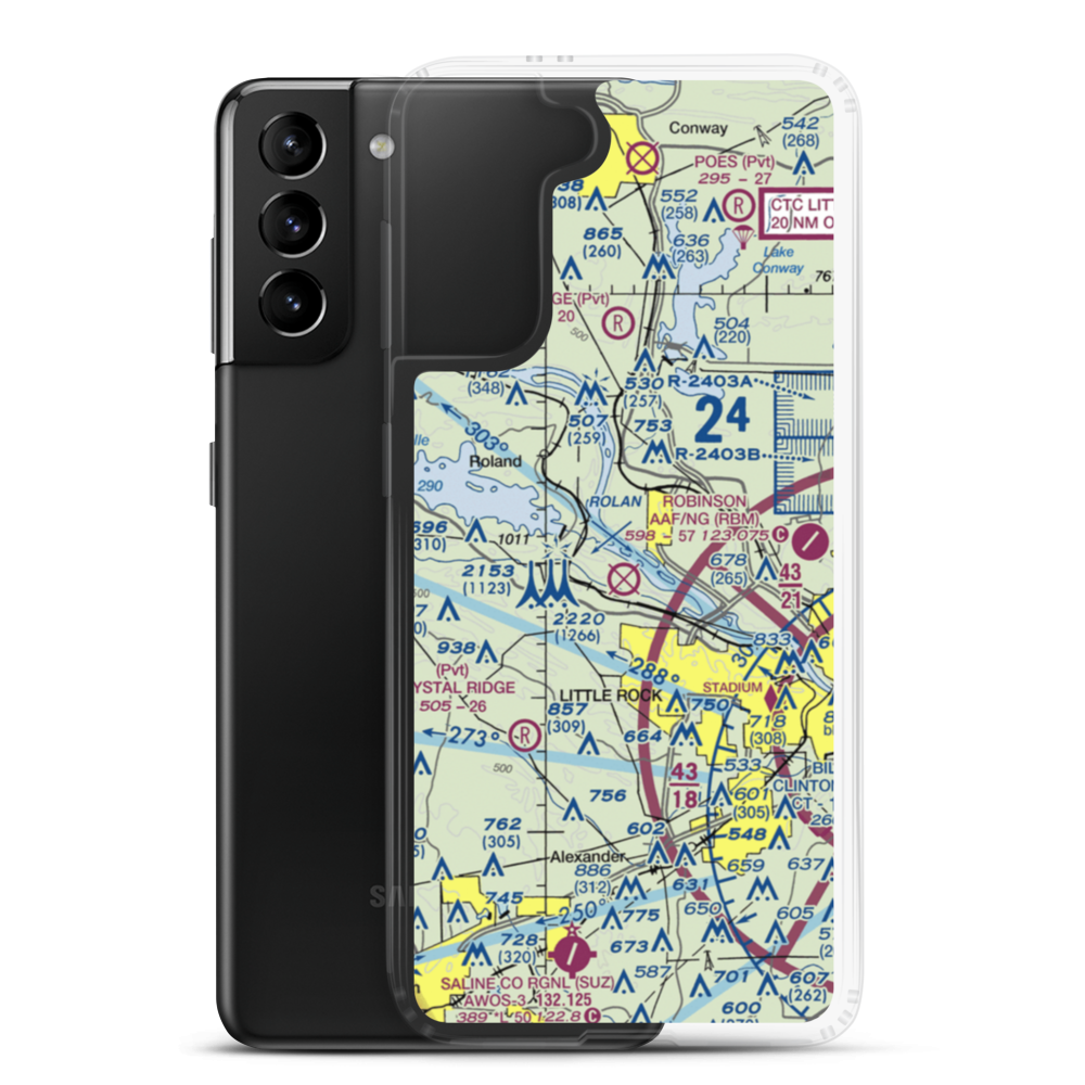 Two Rivers Airport (6AR6) VFR Sectional Samsung Case Samsung Galaxy S21 Plus model shown