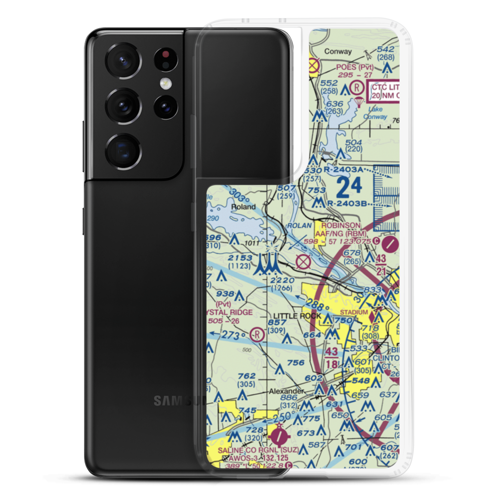 Two Rivers Airport (6AR6) VFR Sectional Samsung Case Samsung Galaxy S21 Ultra model shown