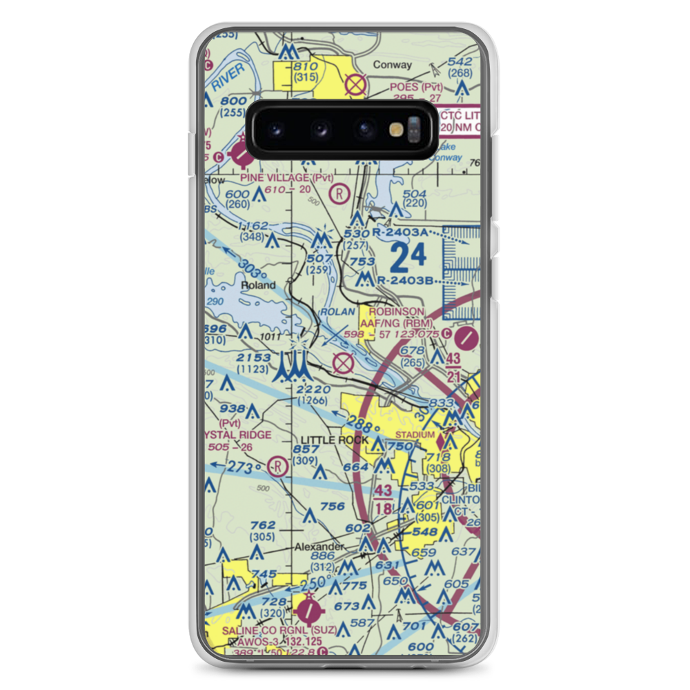 Two Rivers Airport (6AR6) VFR Sectional Samsung Case Samsung Galaxy S10+ model shown
