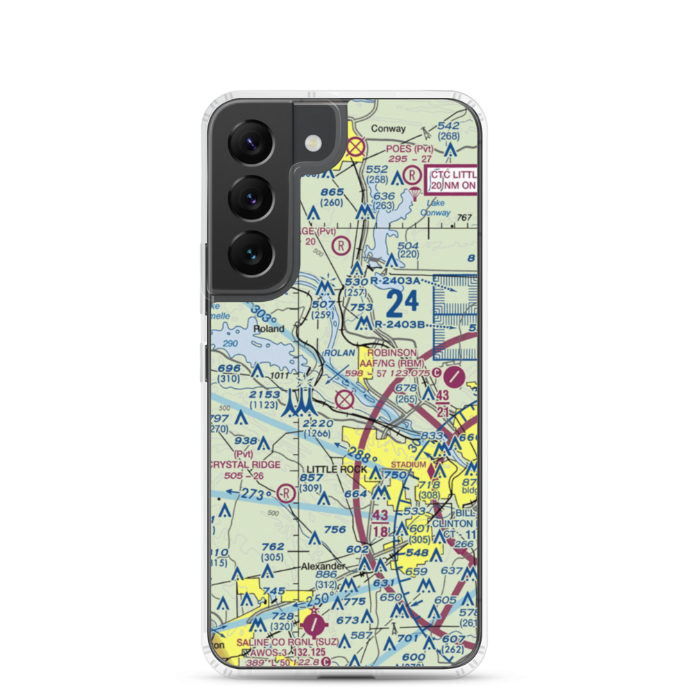 Two Rivers Airport (6AR6) VFR Sectional Samsung Case Samsung Galaxy S22 model shown