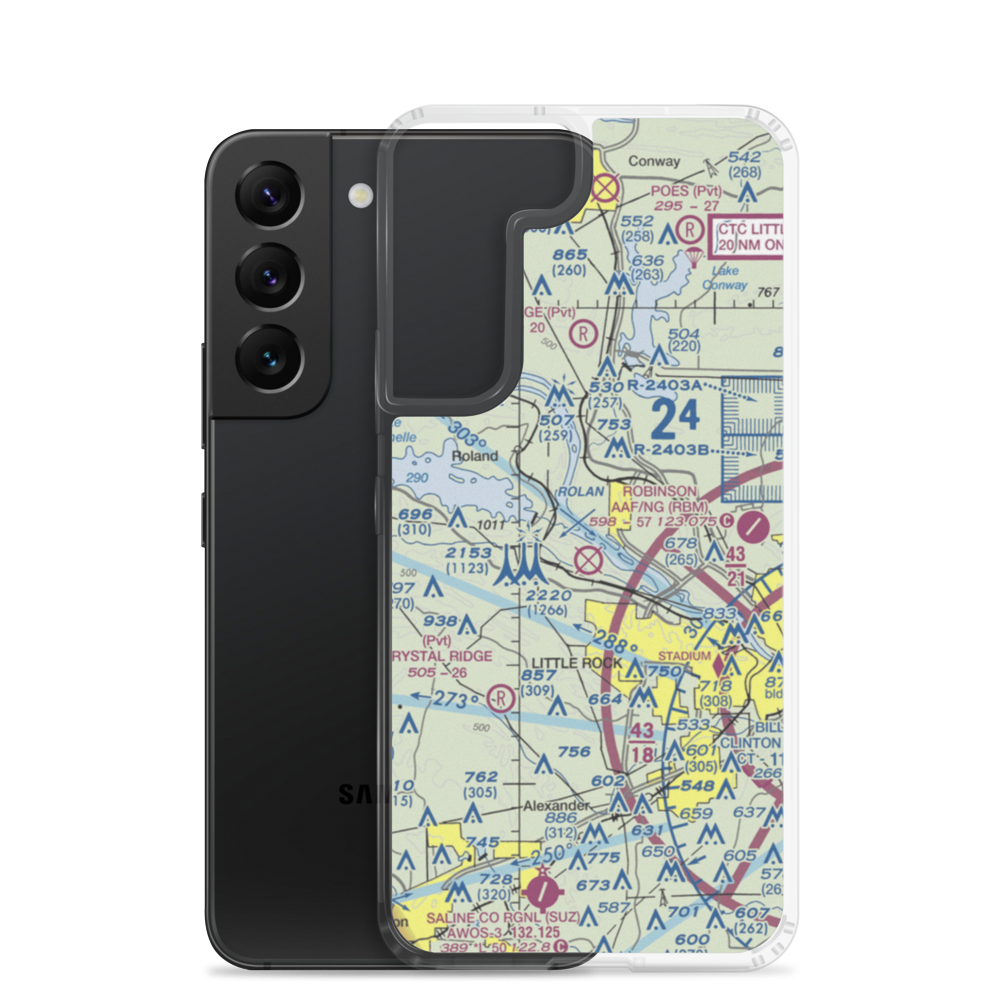 Two Rivers Airport (6AR6) VFR Sectional Samsung Case Samsung Galaxy S22 model shown