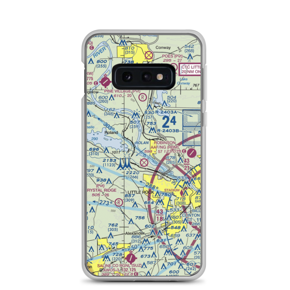 Two Rivers Airport (6AR6) VFR Sectional Samsung Case Samsung Galaxy S10e model shown