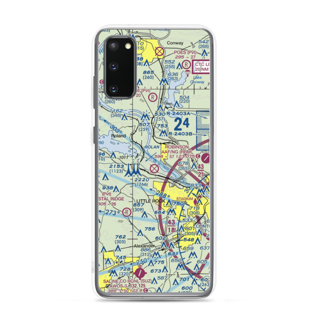 Two Rivers Airport (6AR6) VFR Sectional Samsung Case Samsung Galaxy S20 model shown