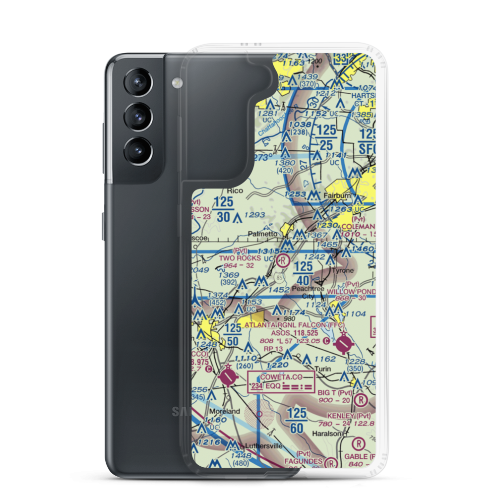 Two Rocks Airport (GA31) VFR Sectional Samsung Case Samsung Galaxy S21 model shown