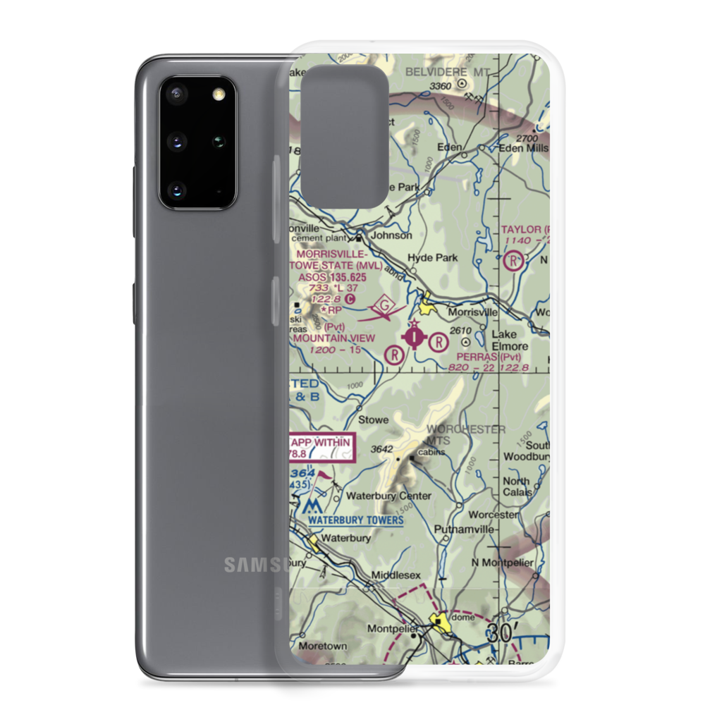 Two Tails Airport (VT42) VFR Sectional Samsung Case Samsung Galaxy S20 Plus model shown