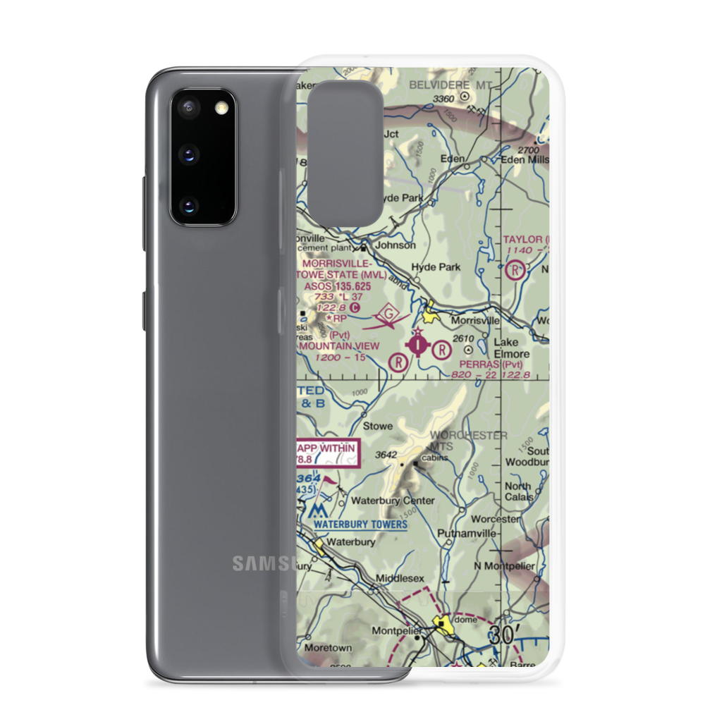 Two Tails Airport (VT42) VFR Sectional Samsung Case Samsung Galaxy S20 model shown