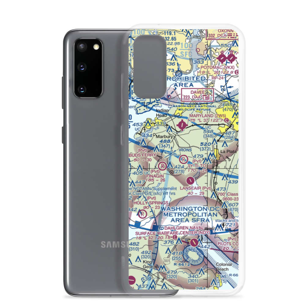 Ty-Ti-To Airport (MD83) VFR Sectional Samsung Case Samsung Galaxy S20 model shown