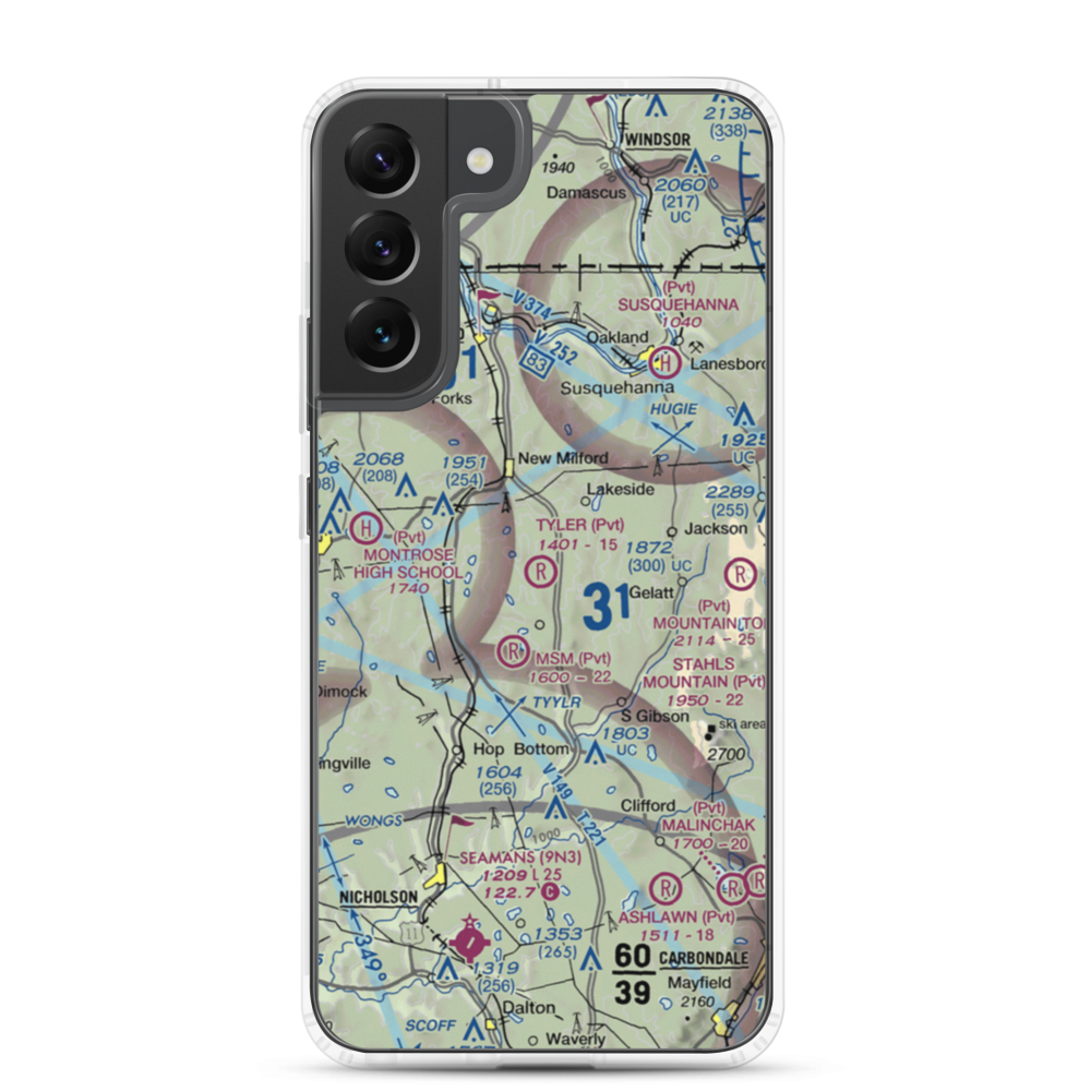 Tyler Airport (6PS8) VFR Sectional Samsung Case Samsung Galaxy S22 Plus model shown