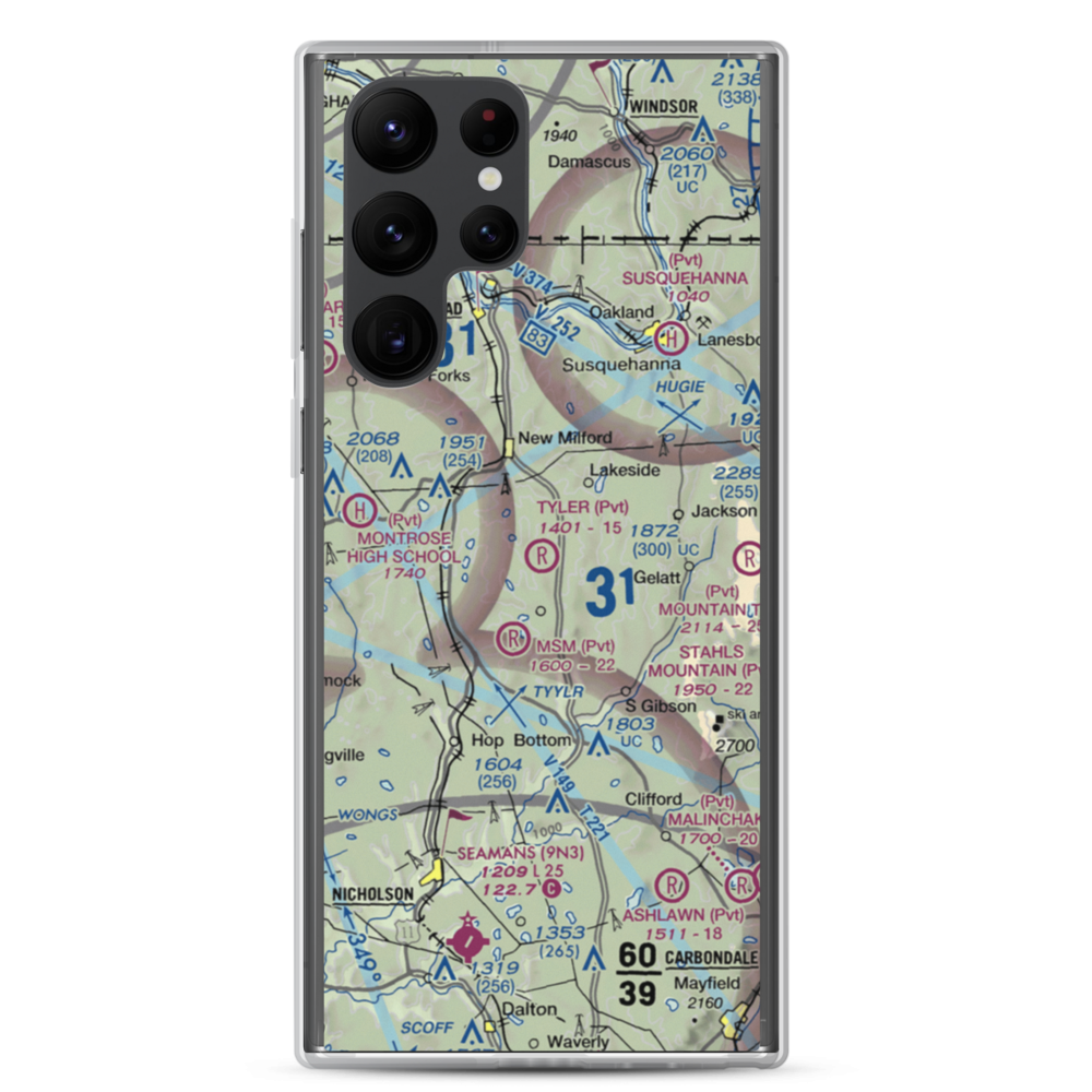 Tyler Airport (6PS8) VFR Sectional Samsung Case Samsung Galaxy S22 Ultra model shown