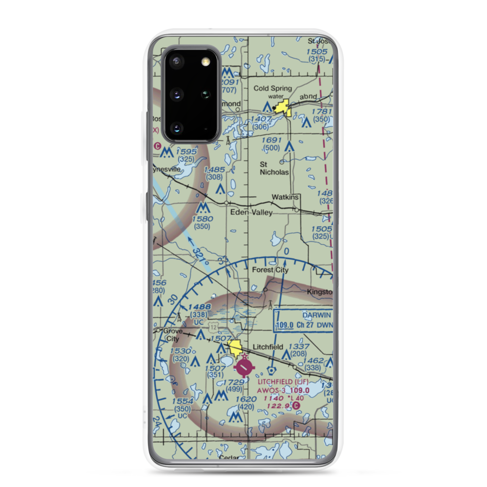 Tyler Farms Airport (15MN) VFR Sectional Samsung Case Samsung Galaxy S20 Plus model shown