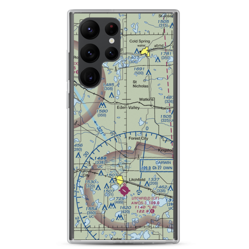 Tyler Farms Airport (15MN) VFR Sectional Samsung Case Samsung Galaxy S22 Ultra model shown