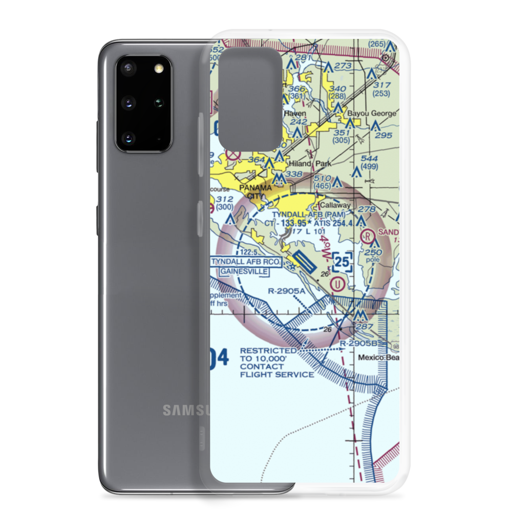 Tyndall Air Force Base (PAM) VFR Sectional Samsung Case Samsung Galaxy S20 Plus model shown