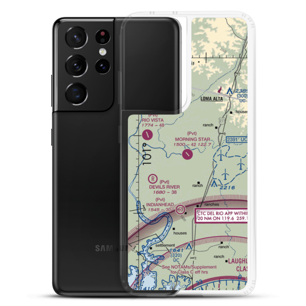 Tyra Ranch Airport (TA81) VFR Sectional Samsung Case Samsung Galaxy S21 Ultra model shown