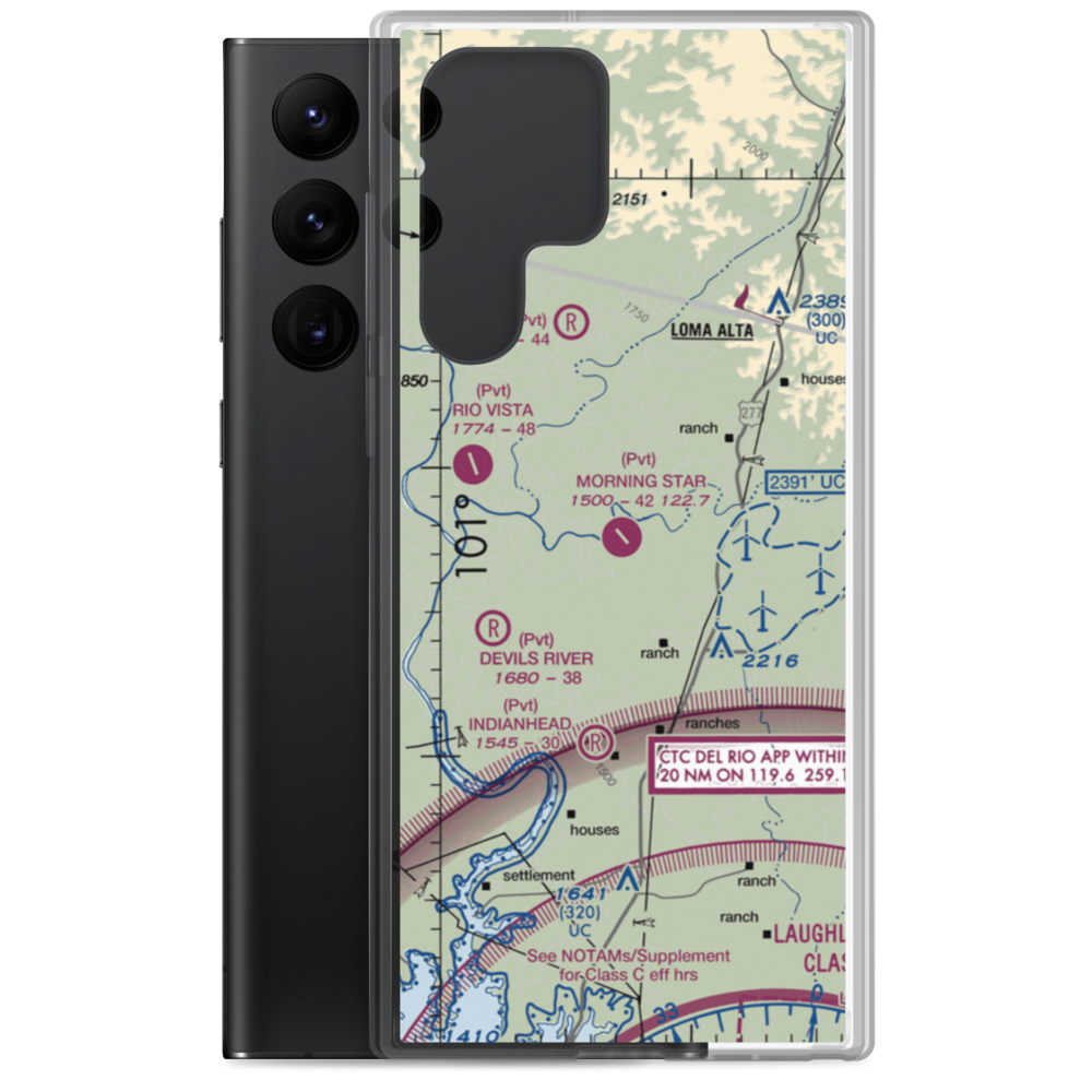 Tyra Ranch Airport (TA81) VFR Sectional Samsung Case Samsung Galaxy S22 Ultra model shown