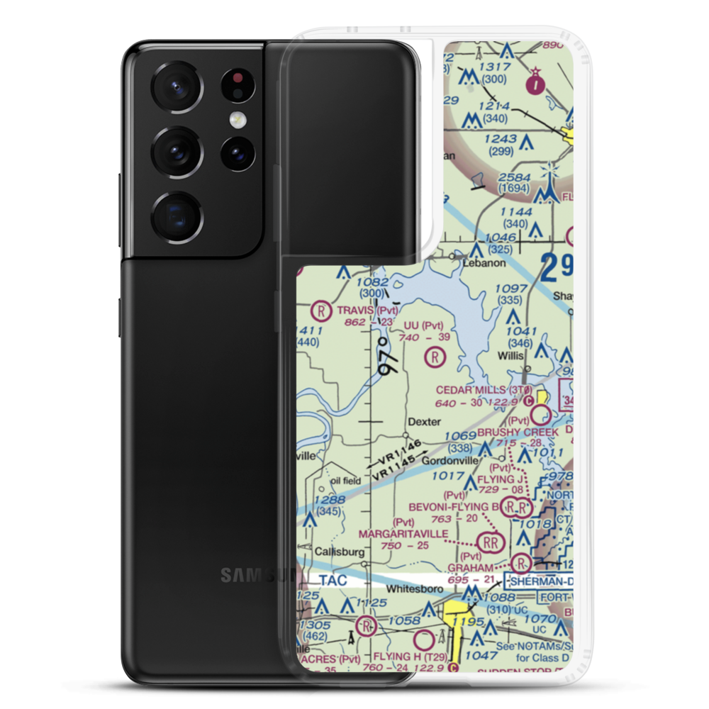 U U Ranch Airport (TA80) VFR Sectional Samsung Case Samsung Galaxy S21 Ultra model shown