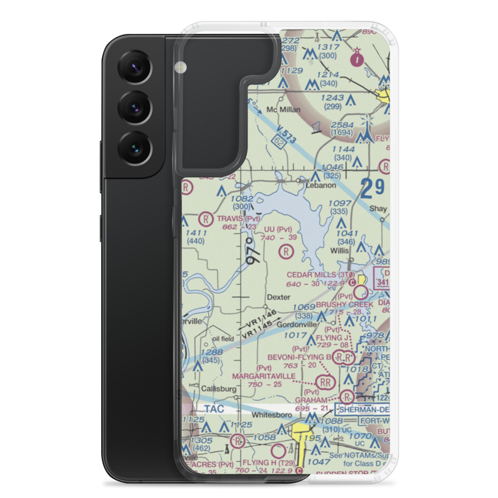 U U Ranch Airport (TA80) VFR Sectional Samsung Case Samsung Galaxy S22 Plus model shown