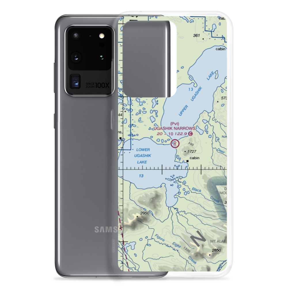 Ugashik Narrows Airport (AA05) VFR Sectional Samsung Case Samsung Galaxy S20 Ultra model shown