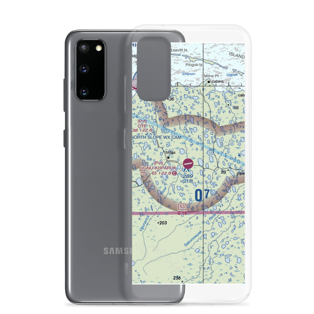 Ugnu-Kuparuk Airport (UBW) VFR Sectional Samsung Case Samsung Galaxy S20 model shown