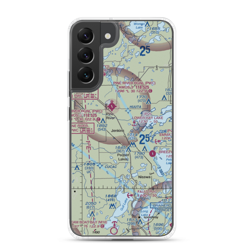 Ultraflyte, Inc Ultralightport (MY62) VFR Sectional Samsung Case Samsung Galaxy S22 Plus model shown