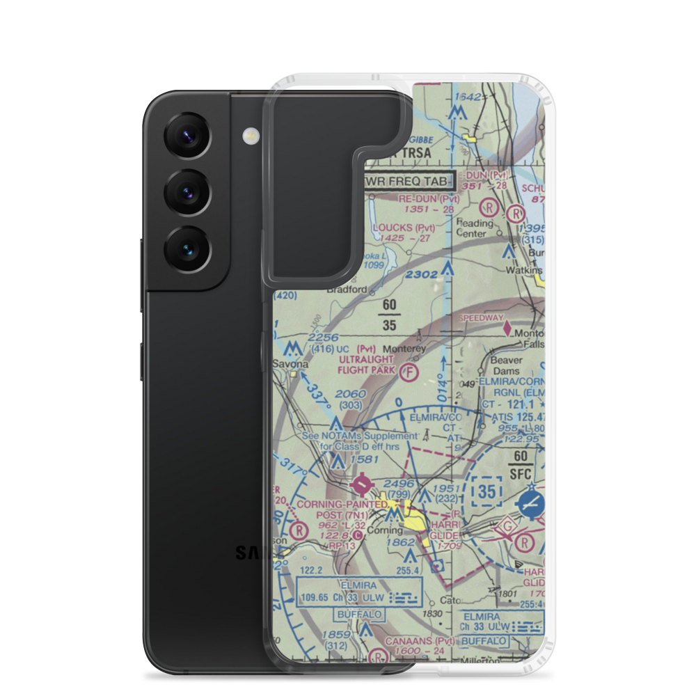 Ultralight Flight Farm Ultralightport (NK89) VFR Sectional Samsung Case Samsung Galaxy S22 model shown