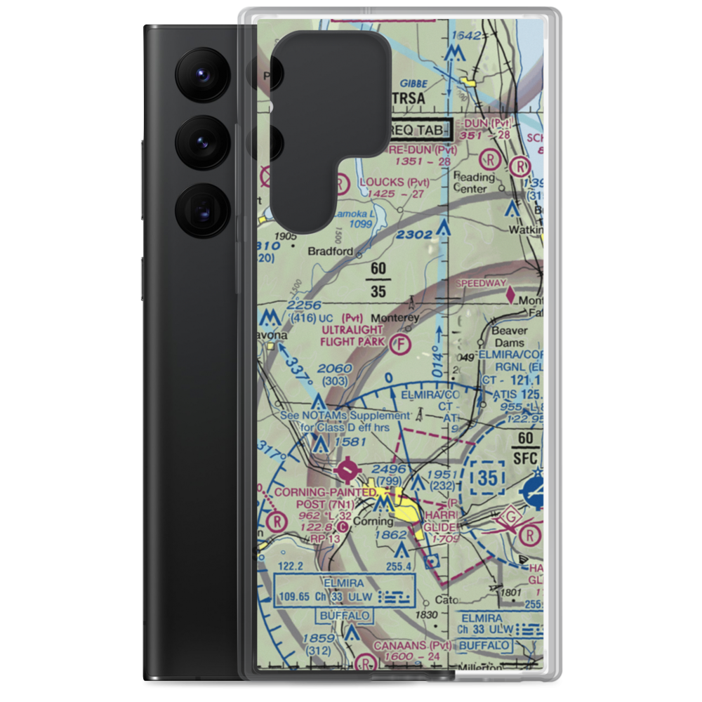 Ultralight Flight Farm Ultralightport (NK89) VFR Sectional Samsung Case Samsung Galaxy S22 Ultra model shown