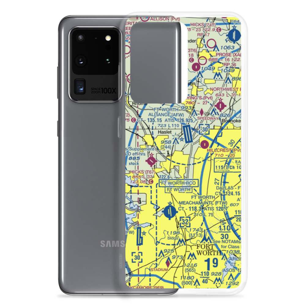 Ultralight International Ultralightport (0TS2) VFR Sectional Samsung Case Samsung Galaxy S20 Ultra model shown