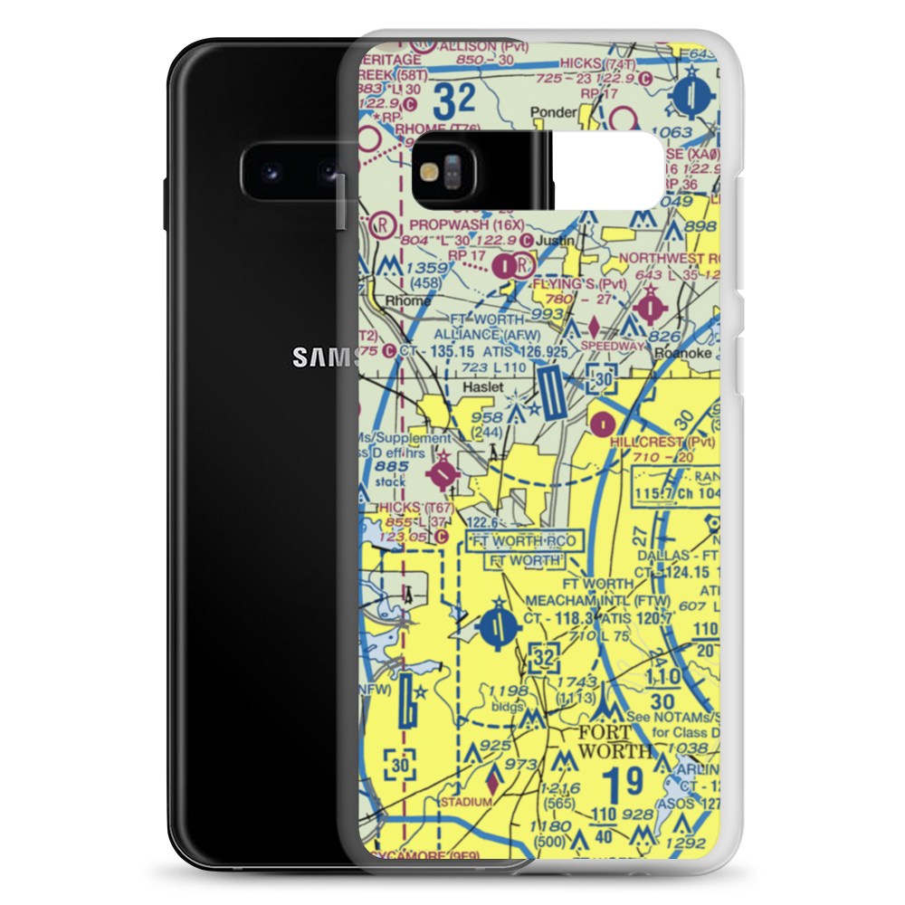 Ultralight International Ultralightport (0TS2) VFR Sectional Samsung Case Samsung Galaxy S10+ model shown