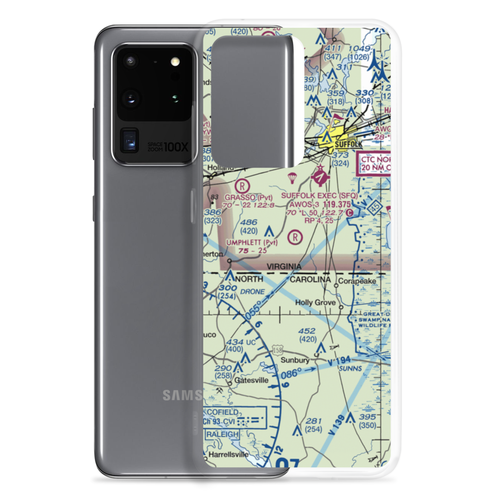 Umphlett Airstrip (VG37) VFR Sectional Samsung Case Samsung Galaxy S20 Ultra model shown