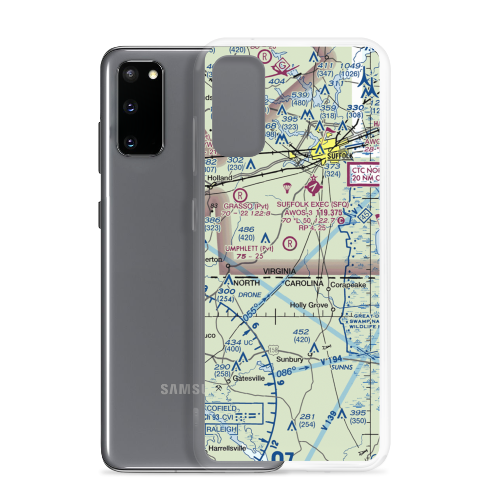 Umphlett Airstrip (VG37) VFR Sectional Samsung Case Samsung Galaxy S20 model shown
