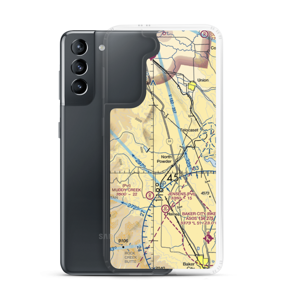 Umpleby Ranch Airport (OR16) VFR Sectional Samsung Case Samsung Galaxy S21 model shown