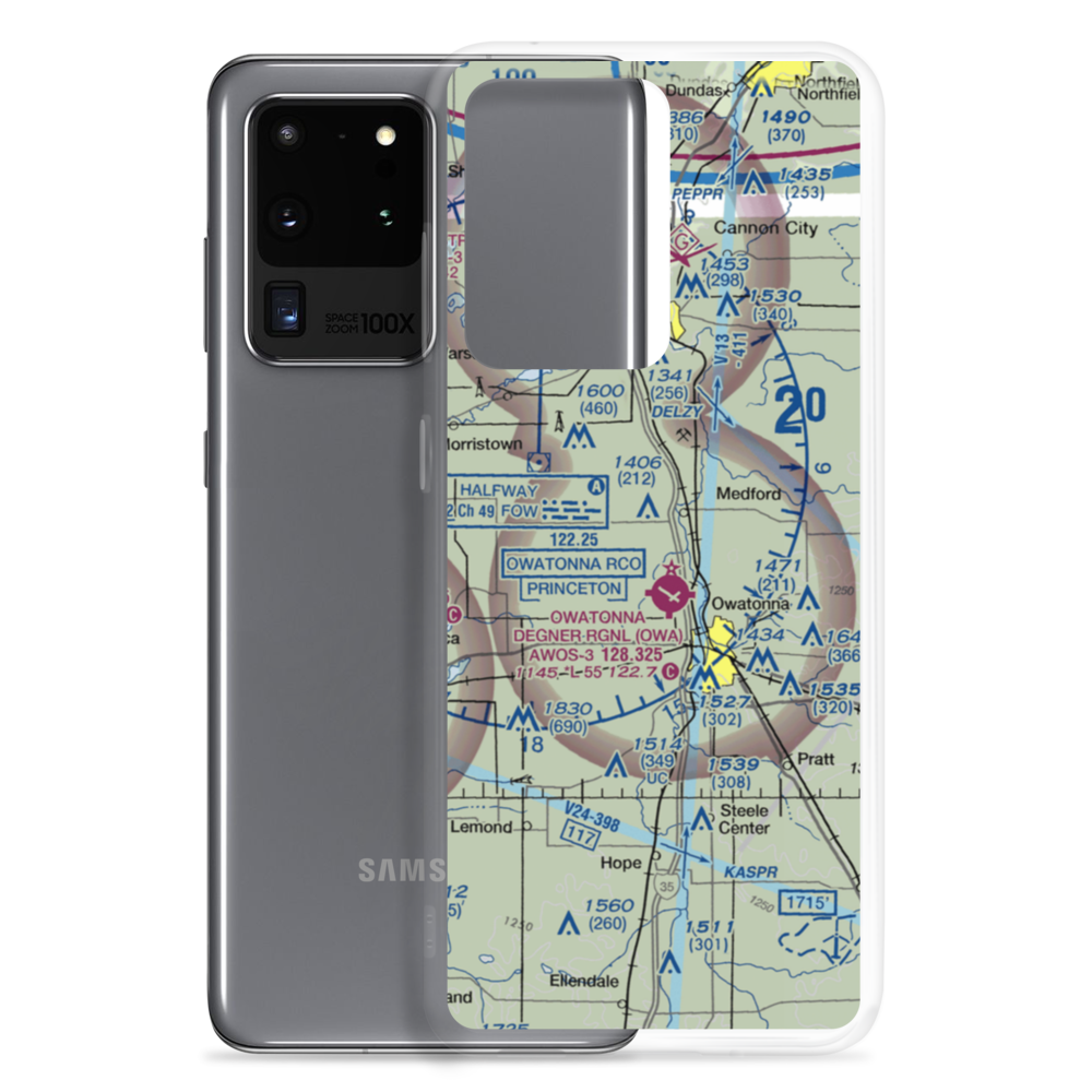 Underland Airstrip (6MN8) VFR Sectional Samsung Case Samsung Galaxy S20 Ultra model shown