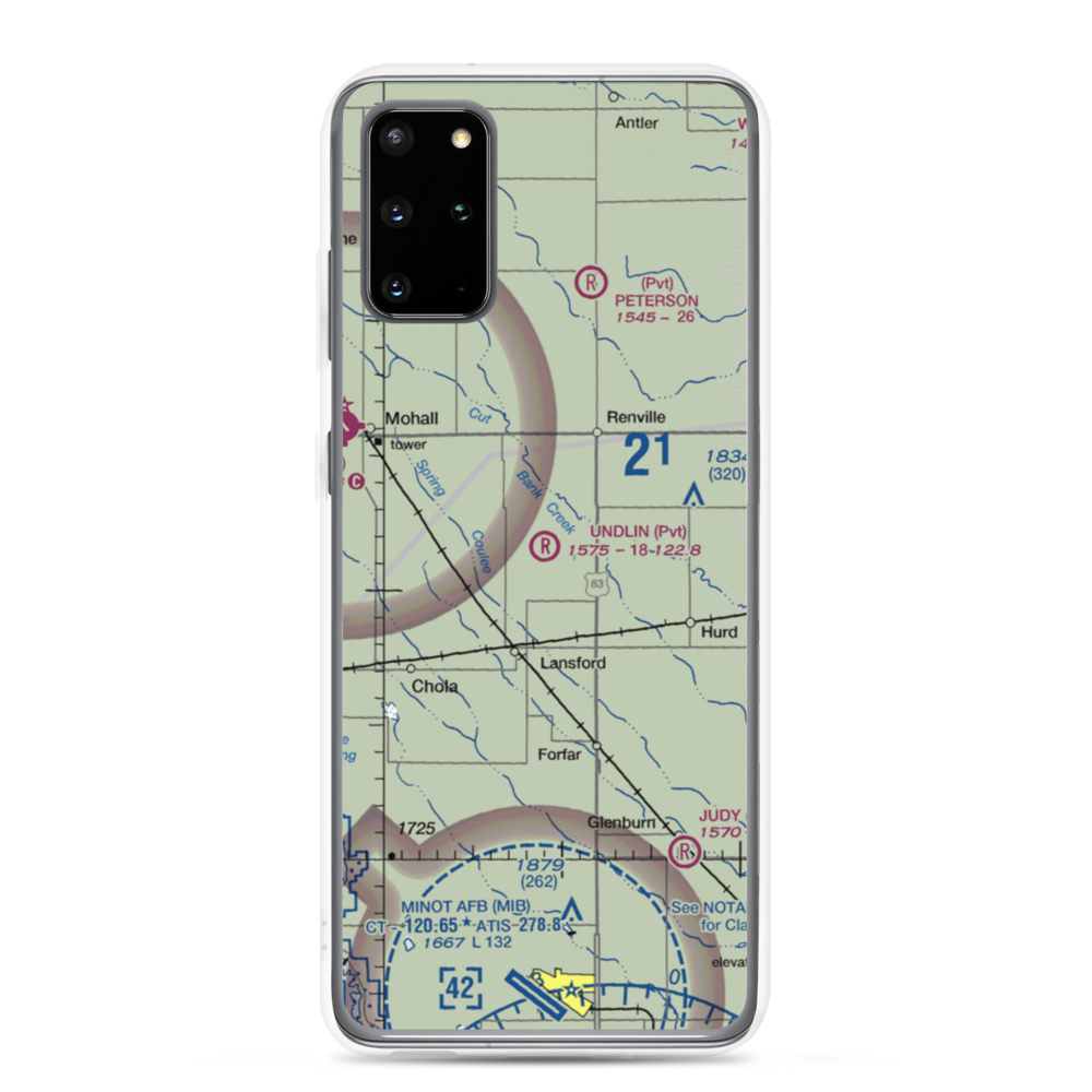 Undlin Airstrip (7NA2) VFR Sectional Samsung Case Samsung Galaxy S20 Plus model shown