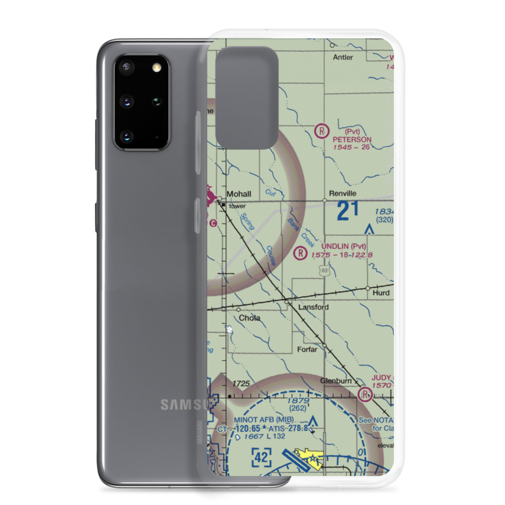 Undlin Airstrip (7NA2) VFR Sectional Samsung Case Samsung Galaxy S20 Plus model shown
