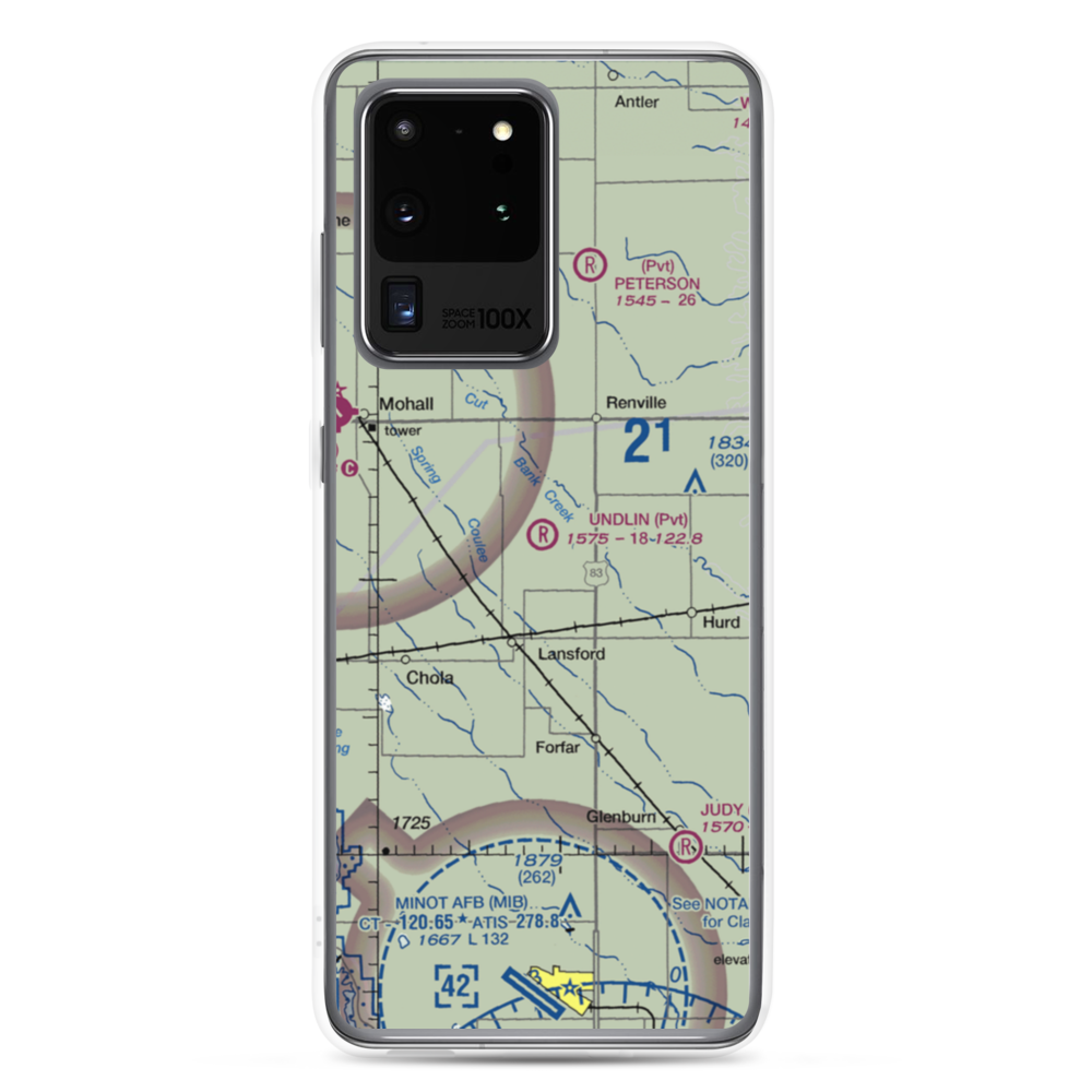 Undlin Airstrip (7NA2) VFR Sectional Samsung Case Samsung Galaxy S20 Ultra model shown