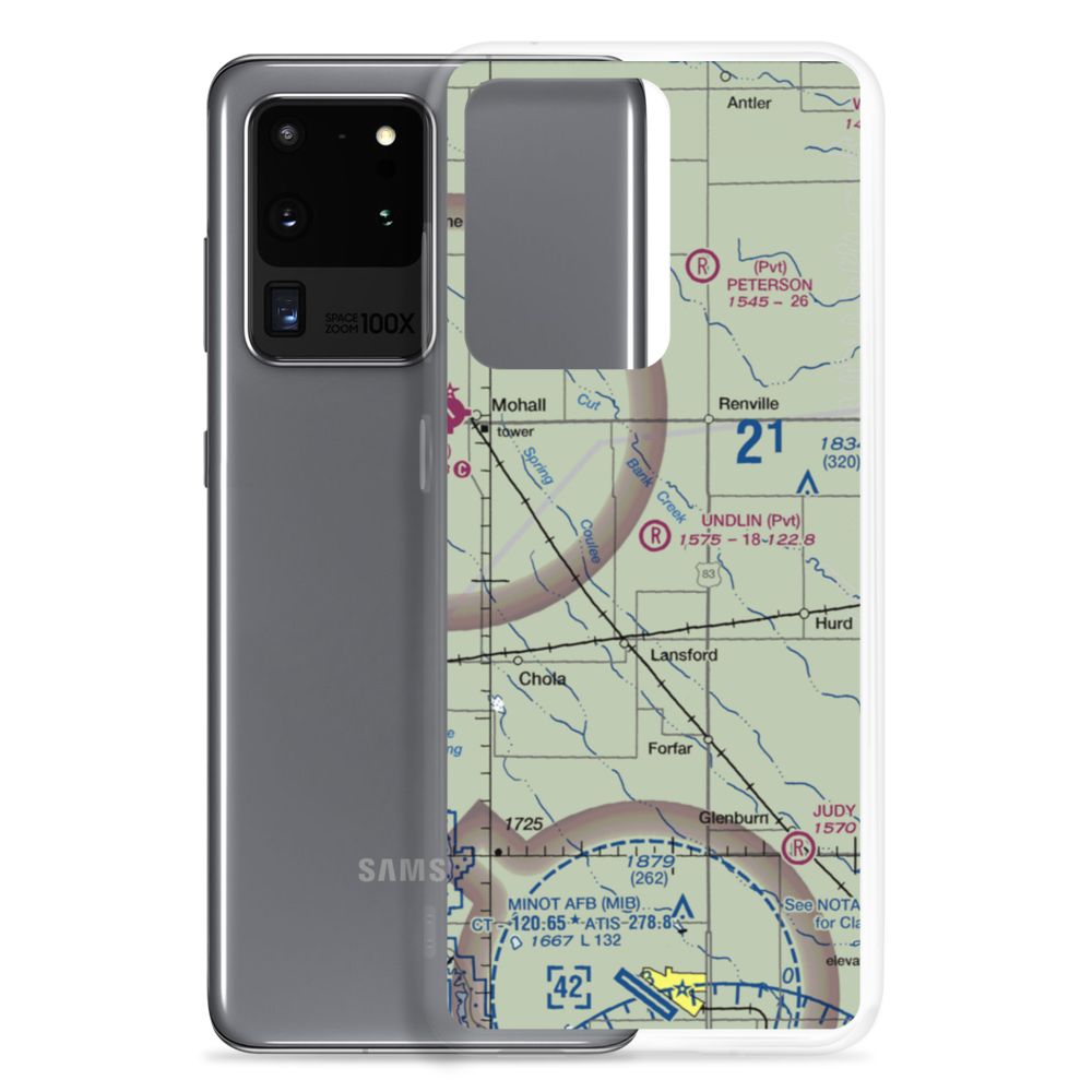 Undlin Airstrip (7NA2) VFR Sectional Samsung Case Samsung Galaxy S20 Ultra model shown