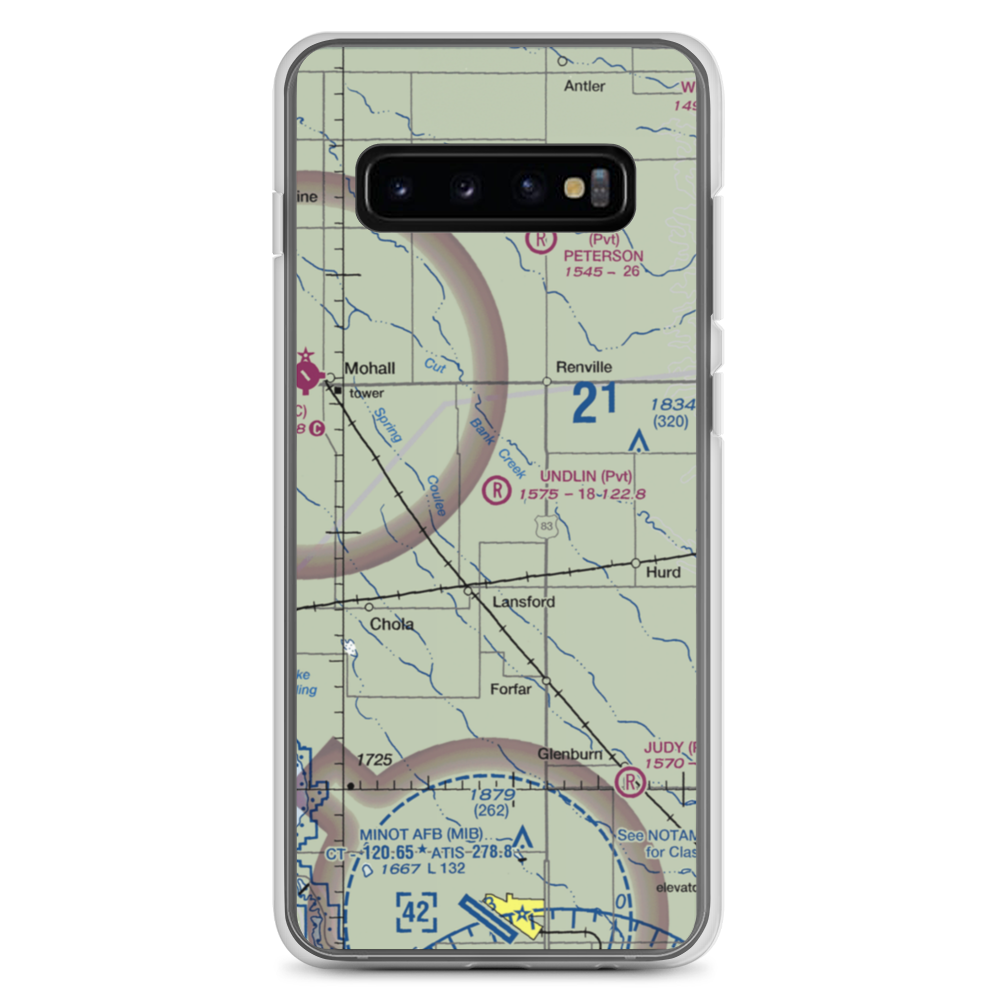 Undlin Airstrip (7NA2) VFR Sectional Samsung Case Samsung Galaxy S10+ model shown