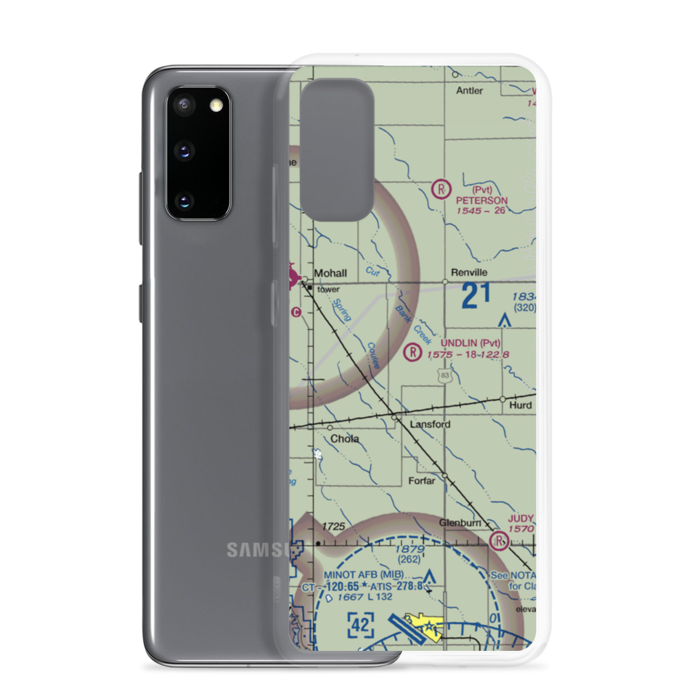 Undlin Airstrip (7NA2) VFR Sectional Samsung Case Samsung Galaxy S20 model shown