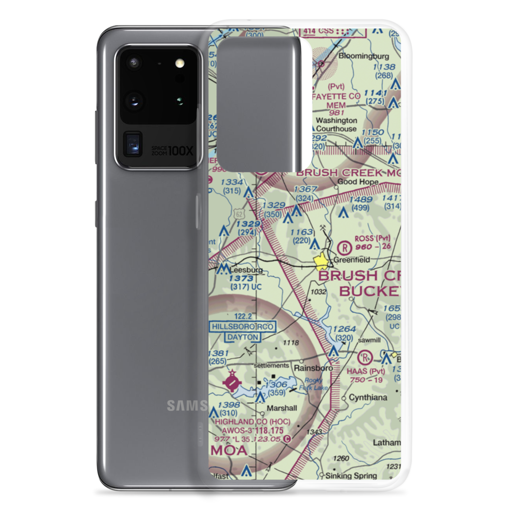 Unger Field (0OI2) VFR Sectional Samsung Case Samsung Galaxy S20 Ultra model shown